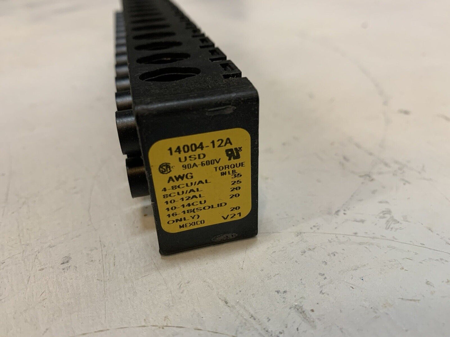 Bussmann 14004-12A Connector Block | 90a-600v | 12 Block