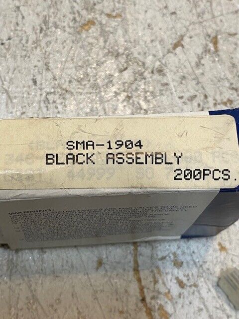 MAC Valves SMA-1904 Black Assembly