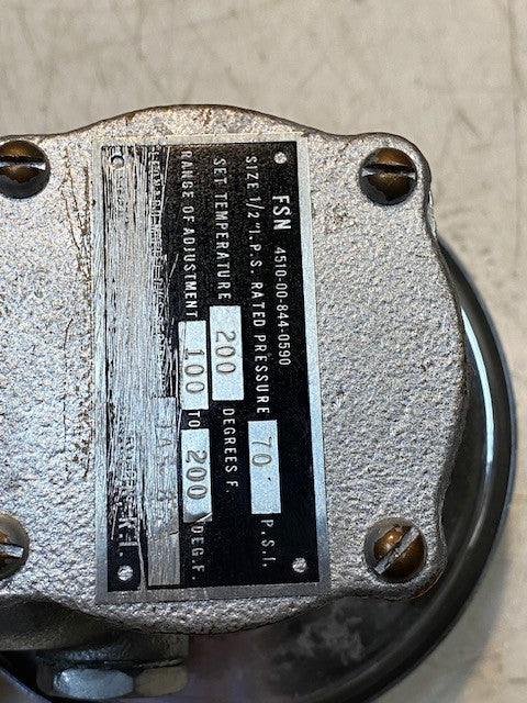 Insinger FSN 4510-00-844-0590 1/2" NPT Temperature Regulating Valve