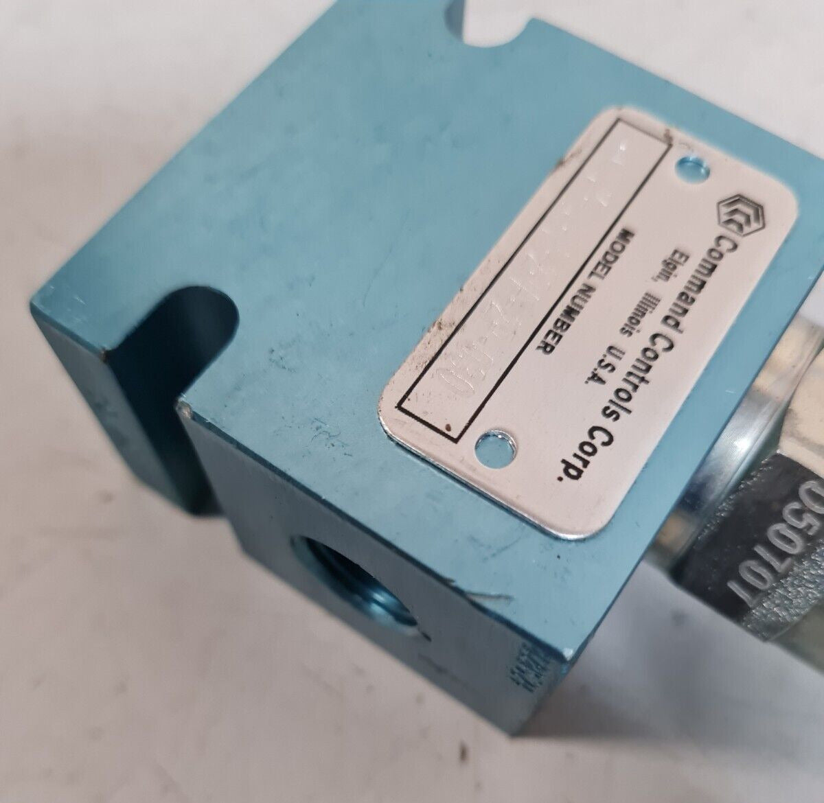 Command Control Corp Pressure Relief Valve POCX-10-N-2PA-2P-030 | 050707