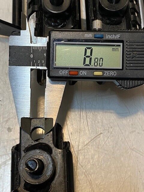 3 Pair of Seat Sliders 14-1/8" Length 1-3/8" Width 1-1/8" Thickness 8mm Screw