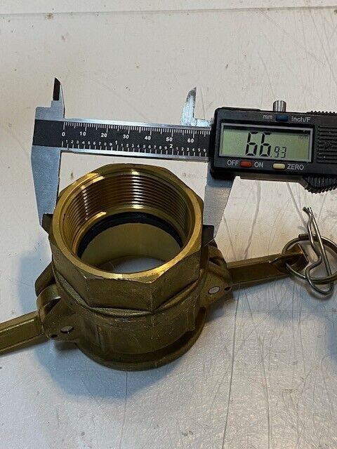 Neco D-200 Cam Lock Coupling 63mm Bore 76mm OD 56mm Thread Bore 67mm Thread OD