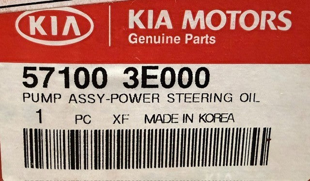 Kia Motors Power Steering Oil Pump Assembly 57100-3E000 Hydraulic Steering Unit