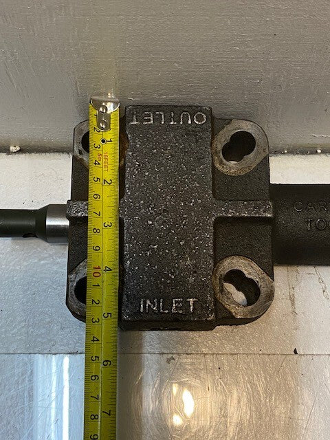 Carter Tool 72-122VR Hydraulic Valve 18mm Shaft 30mm Bore 9" L 5" W 3" H