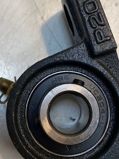 Dayton 3FCP2 Cast Iron Pillow Block UC204-12 Insert Bearing 5" L 19mm Bore