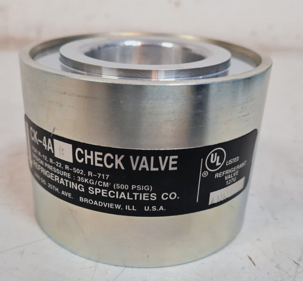 Refrigerating Specialties Check Valve CK4A | 8 | R-12 | R-22 | R-717