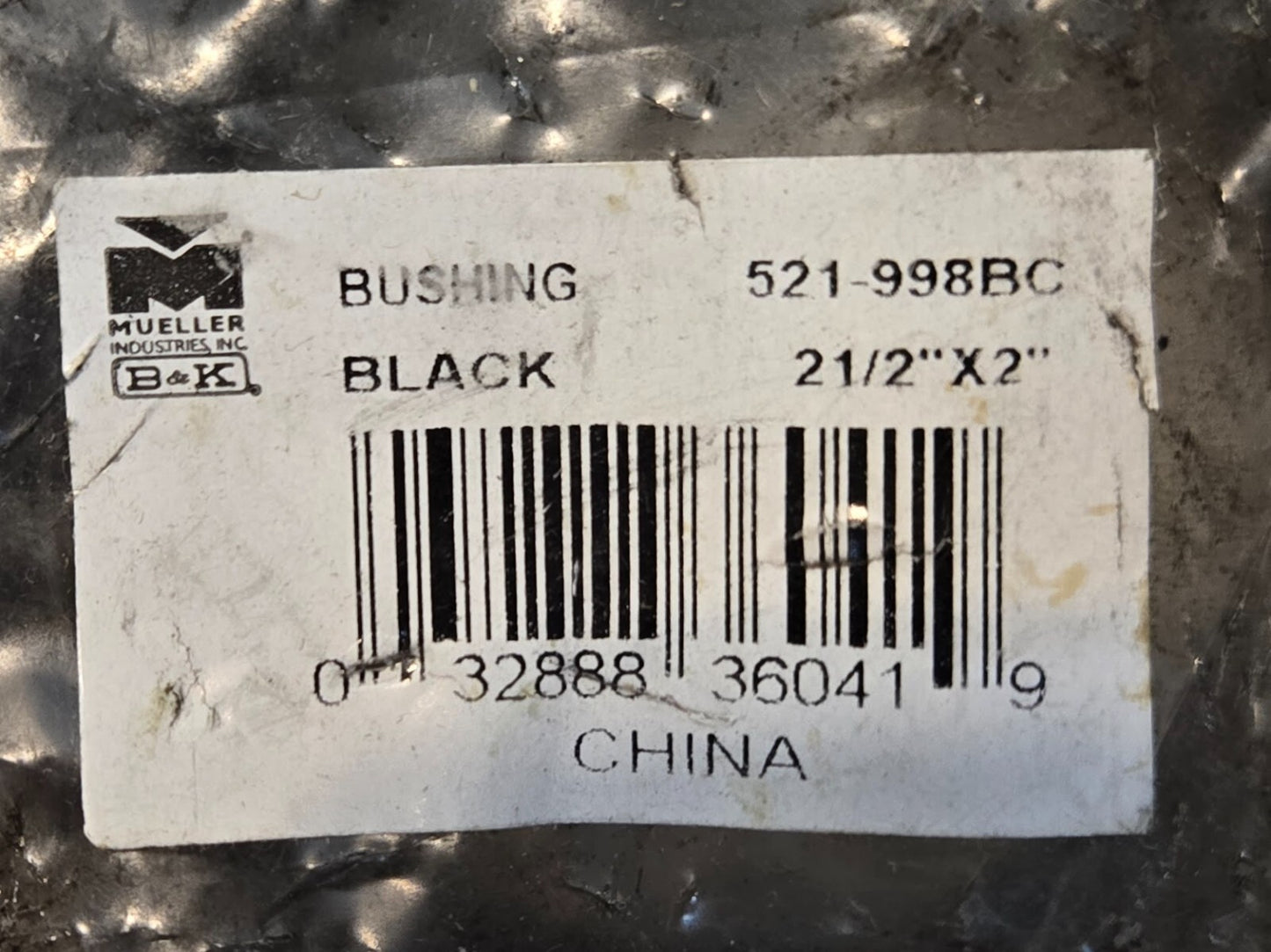 6 Quantity of B&K Hex Bushing 2-1/2" x 2" | 521-998BC | 032888360419 (6 Qty)