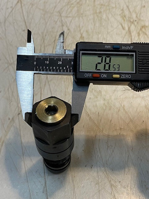 Hydraulic Main Relief Valve Pressure Relief Control Valve 3" Long 24mm End