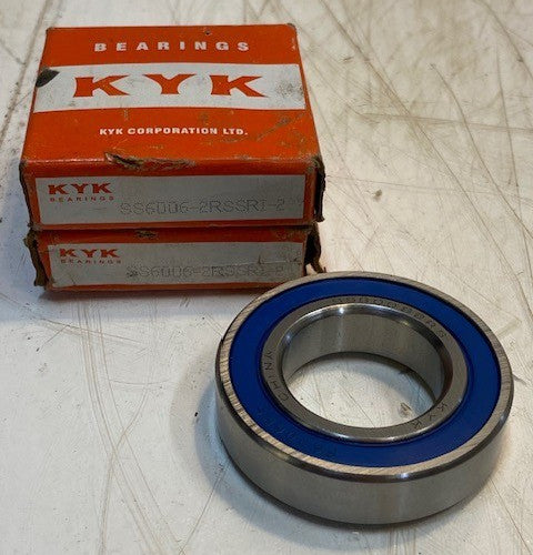 2 Quantity of KYK SS6006-2RSSRI-2 Deep Groove Ball Bearings (2 Quantity)