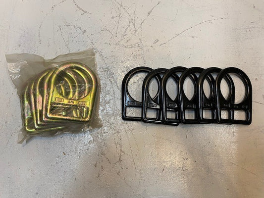 12 Quantity of D-Rings J/A 5M H2 *6 Gold & 6 Black* (12 Quantity)