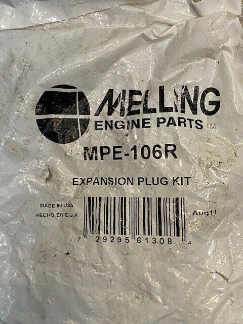 4 Quantity of Melling Expansion Plug Kits MPE-106R (4 Quantity)