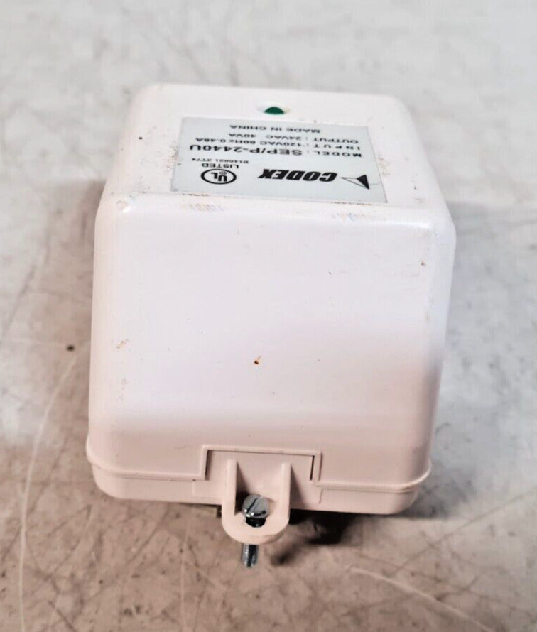 Codex  Plug In Transformer Class 2 | SEP-P/2440U | SC1403 | 120VAC 60Hz 0.48A