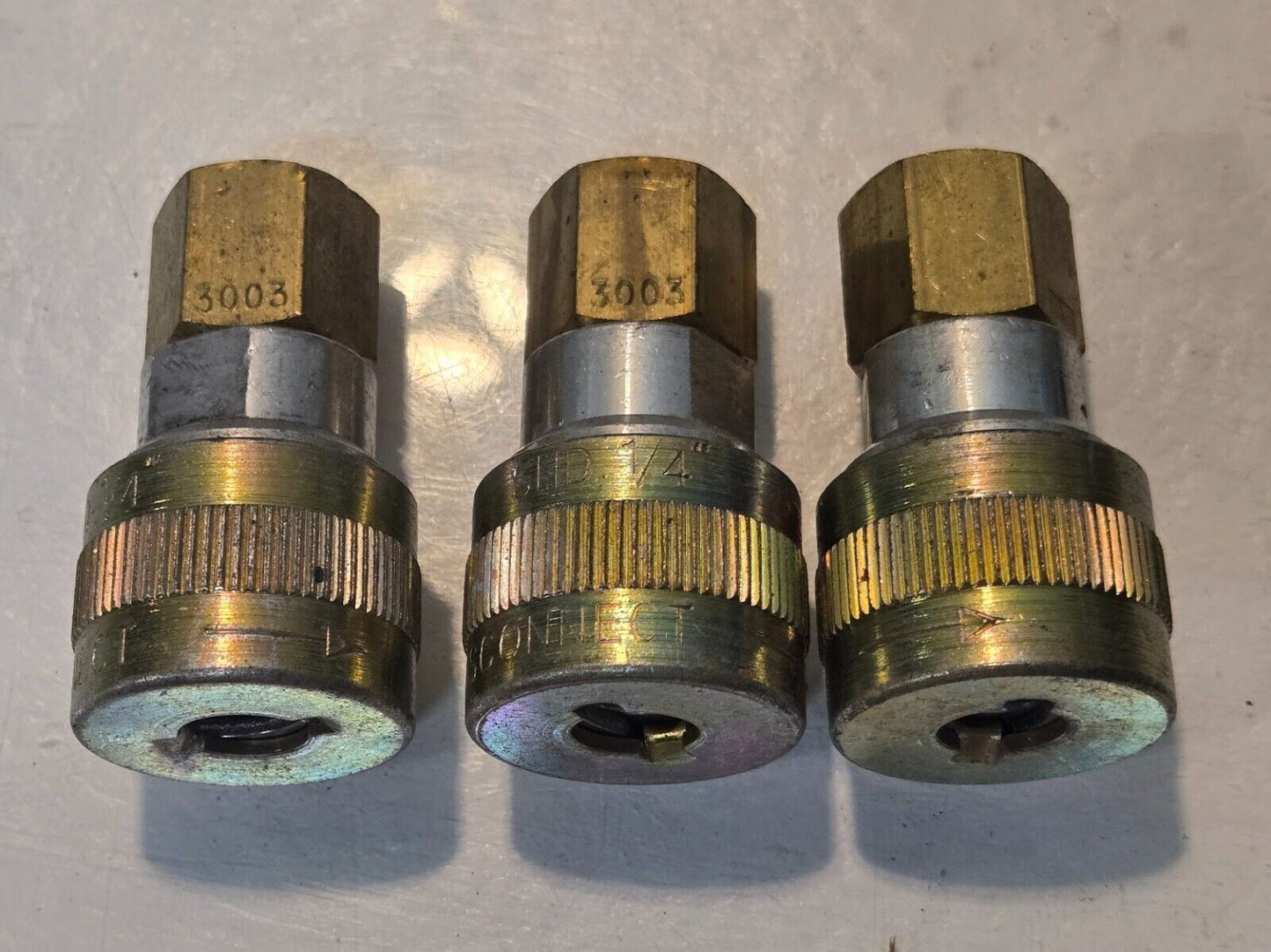 3 Quantity of Foster SHD3003 1/4" Quick Coupler Air Fittings (3 Quantity)