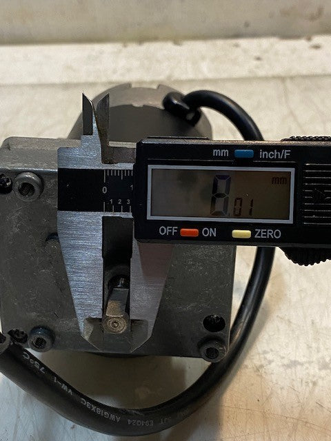 Servo Electric Gear Motor 6-1/2" Long 3" Wide 3-3/4" Tall 8mm Shaft 77mm OD