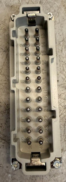 EPIC H-BE-24-SS-DR Heavy Duty Industrial Male Connector Insert 10196000
