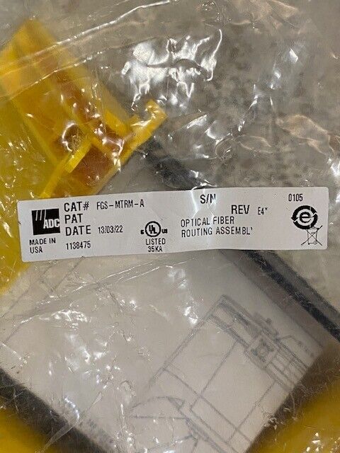 Caterpillar CAT FGS-MTRM-A Optical Fiber Routing Assy Commscope Trumpet Flare