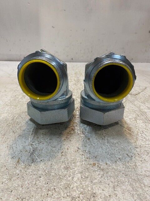 2 Quantity of Hubbell 2" Liquid Tight 90 Degree Conduit Fittings (2 Quantity)