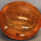 Round Amber Commercial Style Vehicle Turn Signal Warning Lamp Automotive Unit