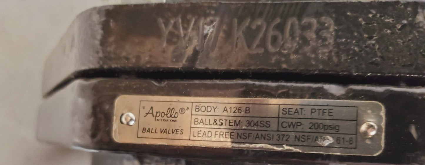 Apollo Ball Valve A126-B | 304SS | YV17 K26033