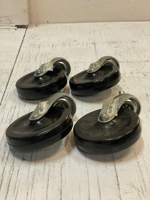 4 Pack of GlideMaxx Swivel Stem Casters 00042325 CWH1574 4"x15/16 SFTRUB(4 Qty)