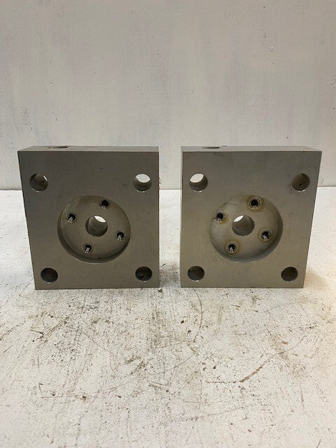 2 Qty of Hydraulic Flange Block Valves 6-5/8" x 6" x 2"  17912-3 (2 Quantity)