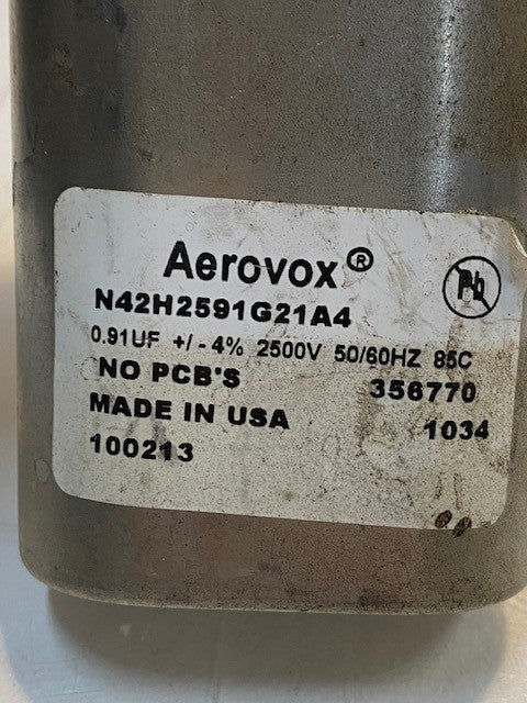 3 Qty of Aerovox Microwave High Voltage Capacitor N42H2591G21A4 USED (3 Qty)