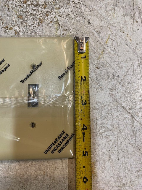 3 Boxes of 20 Quantity of Trademaster TPJ2-I Wall Plates (60 Quantity Total)
