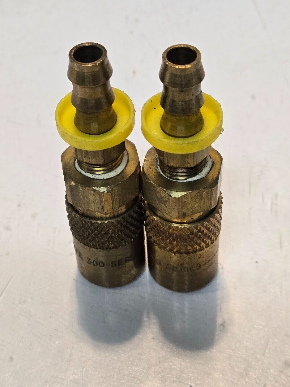 2 Quantity of PPE 300 Series 1/4" Quick Connect Couplings 3/8" Push-Lok (2 Qty)