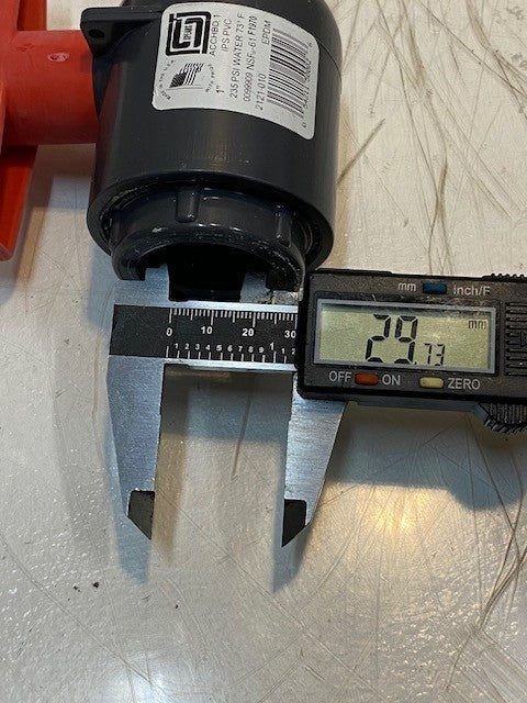 2 Quantity of Spears 1" PVC Threaded Ball Valve 235 PSI 2121-010 (2 Quantity)