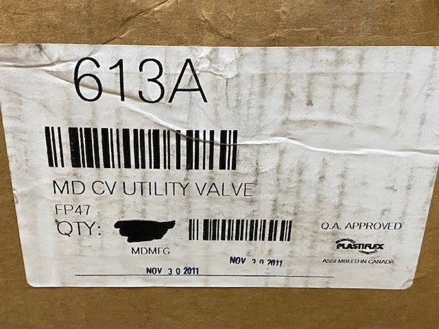10 Qty of Plastiflex Utility Valves Central Vac Fittings 613A | FP47 (10 Qty)