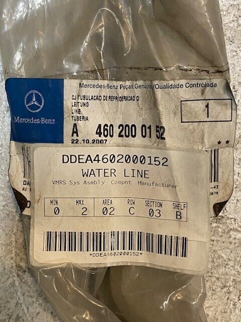 DDEA4602000152 Water Line for Mercedes Benz