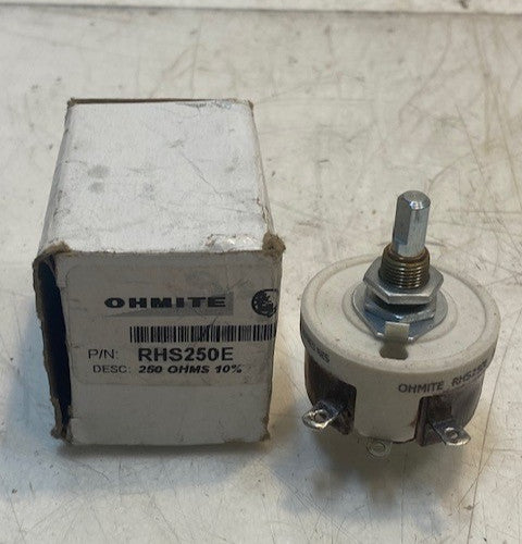 Ohmite RHS250E Power Resistor Rheostat Potentiometer Shaft 0.316 Amp Max