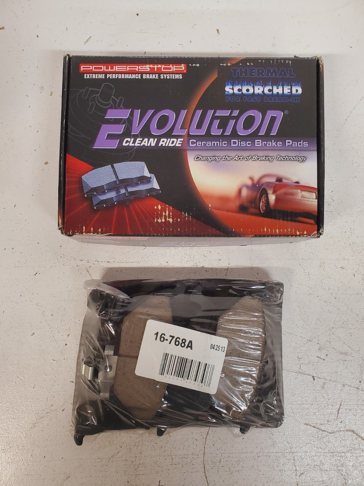 Evolution Ceramic Disc Brake Pads 16-768A Z16 | PWR-17H-768A-FF