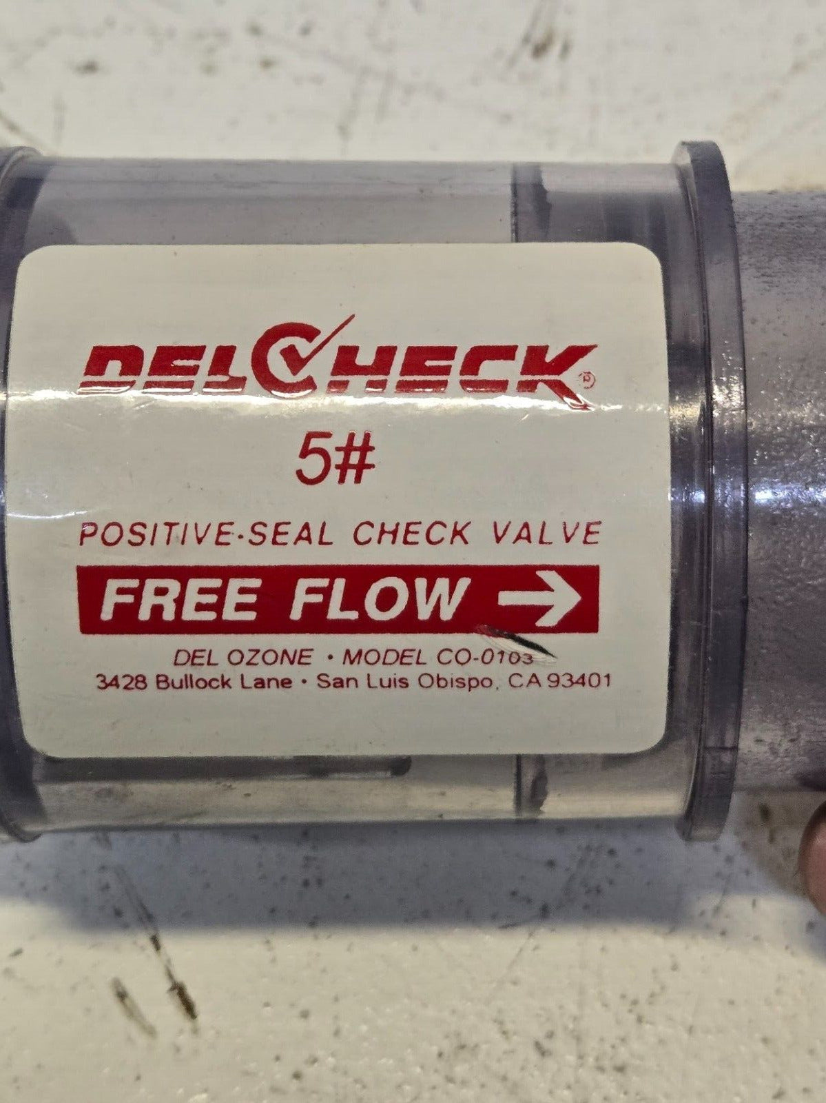 DelCheck #5 Checkvalve CO-103