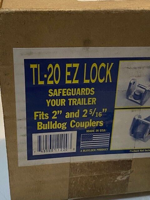 Bulldog Couplers EZ Hitch Lock Blaylock fits 2" & 2-5/16" TL-20 | CP-TL20