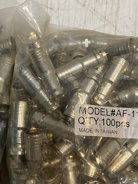 2 Bags of 100 Pcs of NCM Solutions AF-11C Hex Crimp Connectors (200 Pcs Total)