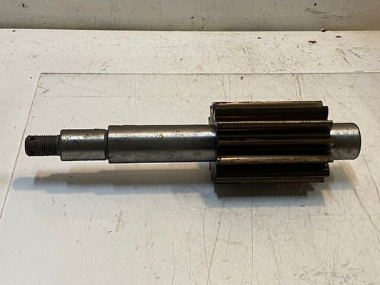 Keyed Gear Shaft 9864 F | 11-3/4" L 76mm OD 19mm Thread 13-Spline