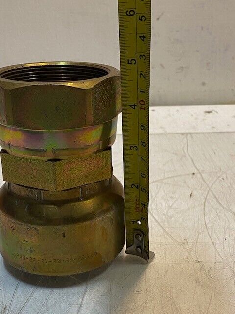 Parker 10643 | 32 | Crimp Style Hydraulic Hose Fitting 4-5/8" H 61mm Thread