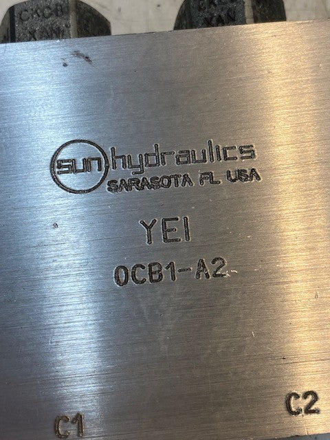 Sun Hydraulics 0CB1-A2 | YEI Pilot-to-Open Check Valve w/ Standard Pilot Assy