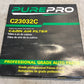 3 Quantity PurePro Professional Grade Auto Parts Cabin Air Filter C23032C (3Qty)