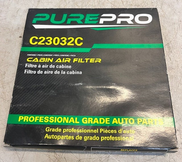 3 Quantity PurePro Professional Grade Auto Parts Cabin Air Filter C23032C (3Qty)