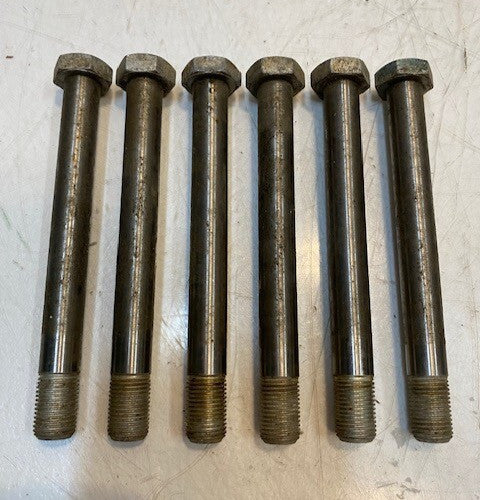 6 Quantity of SPEC Hex Head Screw Bolts 5" Long 13mm Thread (6 Quantity)