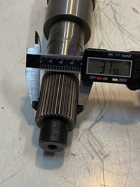 Transmission Main Shaft 15-1/2" L 33-Spline 35-Spline 46-Spline 64mm OD 25mm End