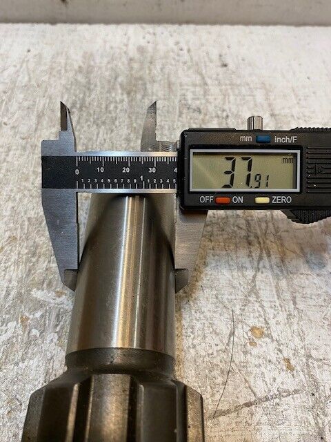 Gear Shaft 6-Spline 15-1/2" Long 55mm OD 38mm End 35mm ID