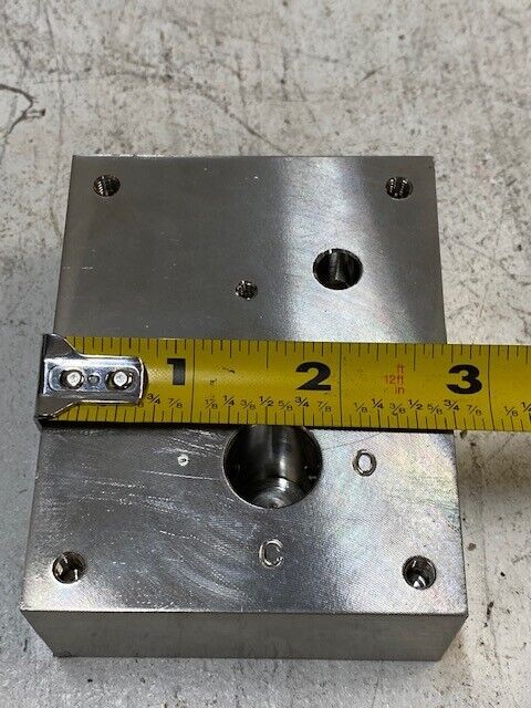 6 Qty of C22 CO IN OUT Aluminum Valve Subplates 3-1/2" x 2-3/4" x 1-1/4" (6 Qty)