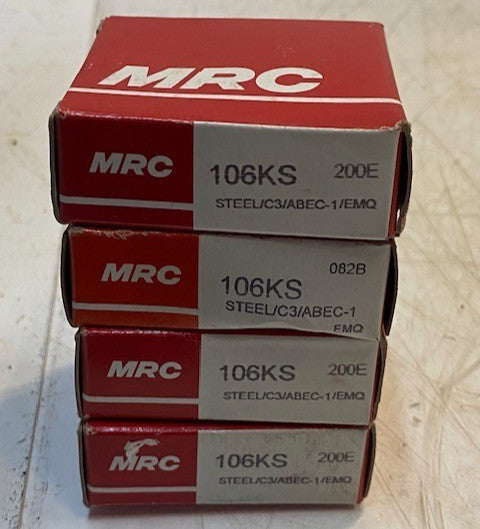 4 Quantity of MRC 106KS Bearings Steel/C3/ABEC-1/EMQ | 200E (4 Quantity)