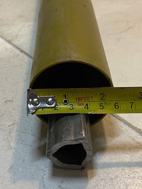 PTO Tractor Extender Drive Shaft 50" Long 32mm Bore 21mm Triangular Bore