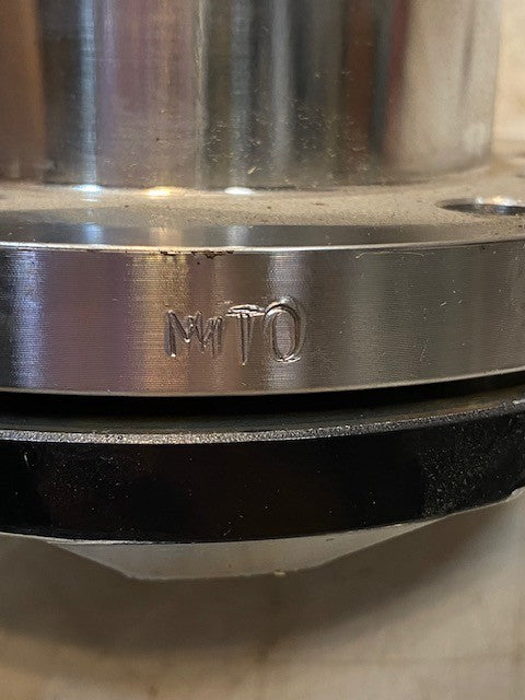 MTO Steel Spool Shaft Assy 6-Bolt 6-1/2" Dia. 13mm Bolt Holes 44mm Thread