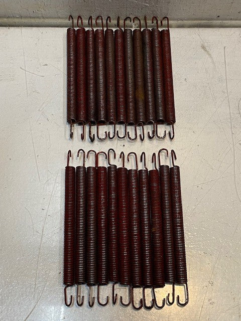 22 Qty of Springs w/ Hooks on the Ends 6-1/2" Long 5" Spring 12mm OD (22 Qty)