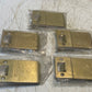 5 Quantity of Golden Metal Extended Lip Strike Plates 3-3/4" x 2-1/4" (5 Qty)